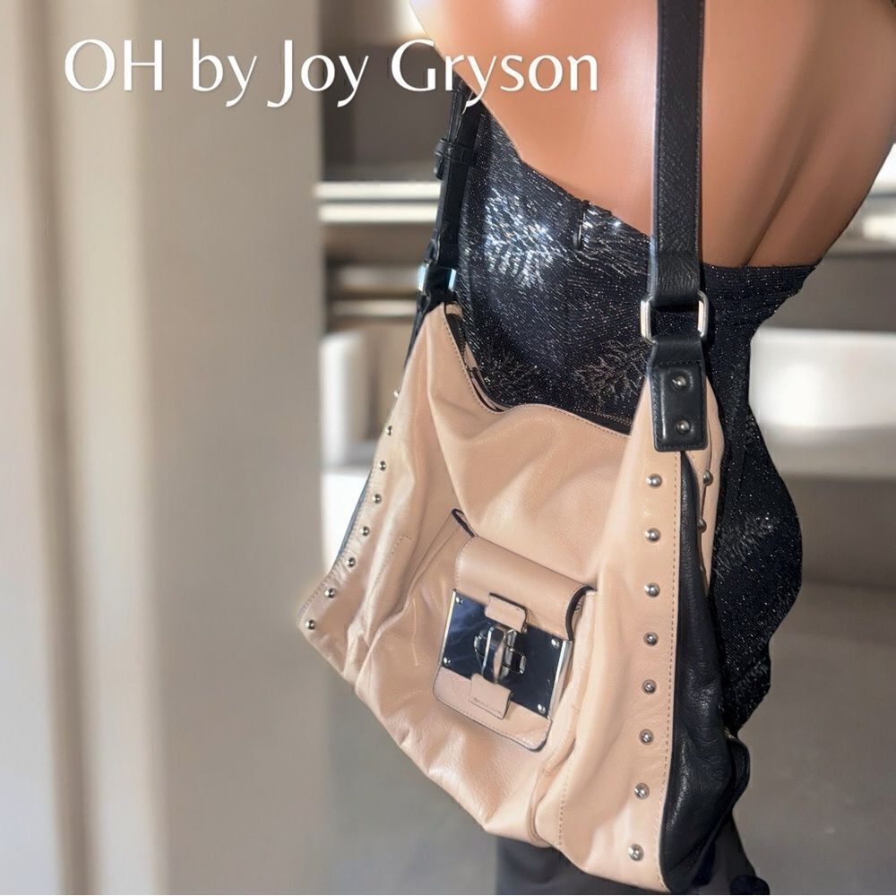Joy GRYSON Bags | OH Leather Satchel, Purse | Pink | Front Lock Accent l EUC